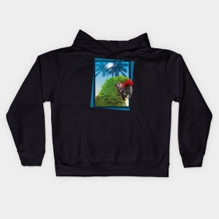 military macaw Kids Hoodie